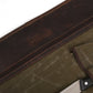 Knife Roll for Chef Knives Green Waxed Canvas - 5 slot