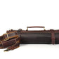 Knife Roll for Chef Knives dark brown leather - 10 slot