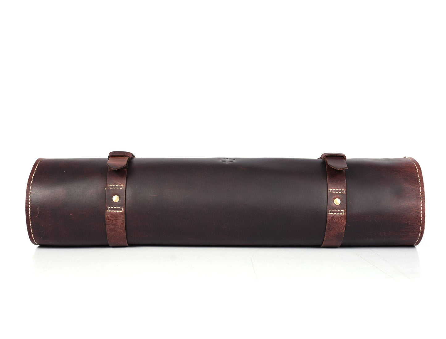 Knife Roll for Chef Knives dark brown leather - 10 slot
