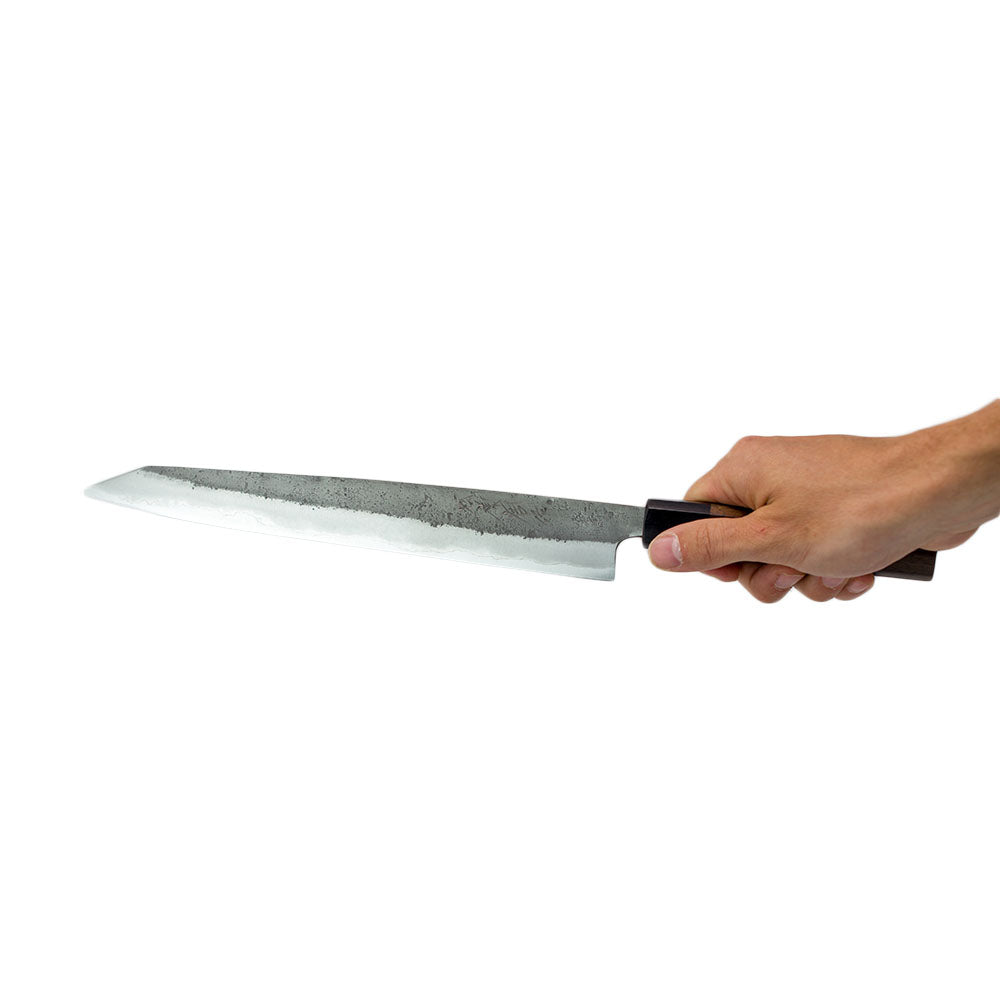 Couteau Sujihiki 270mm, Aogami steel, Nashiji Finish