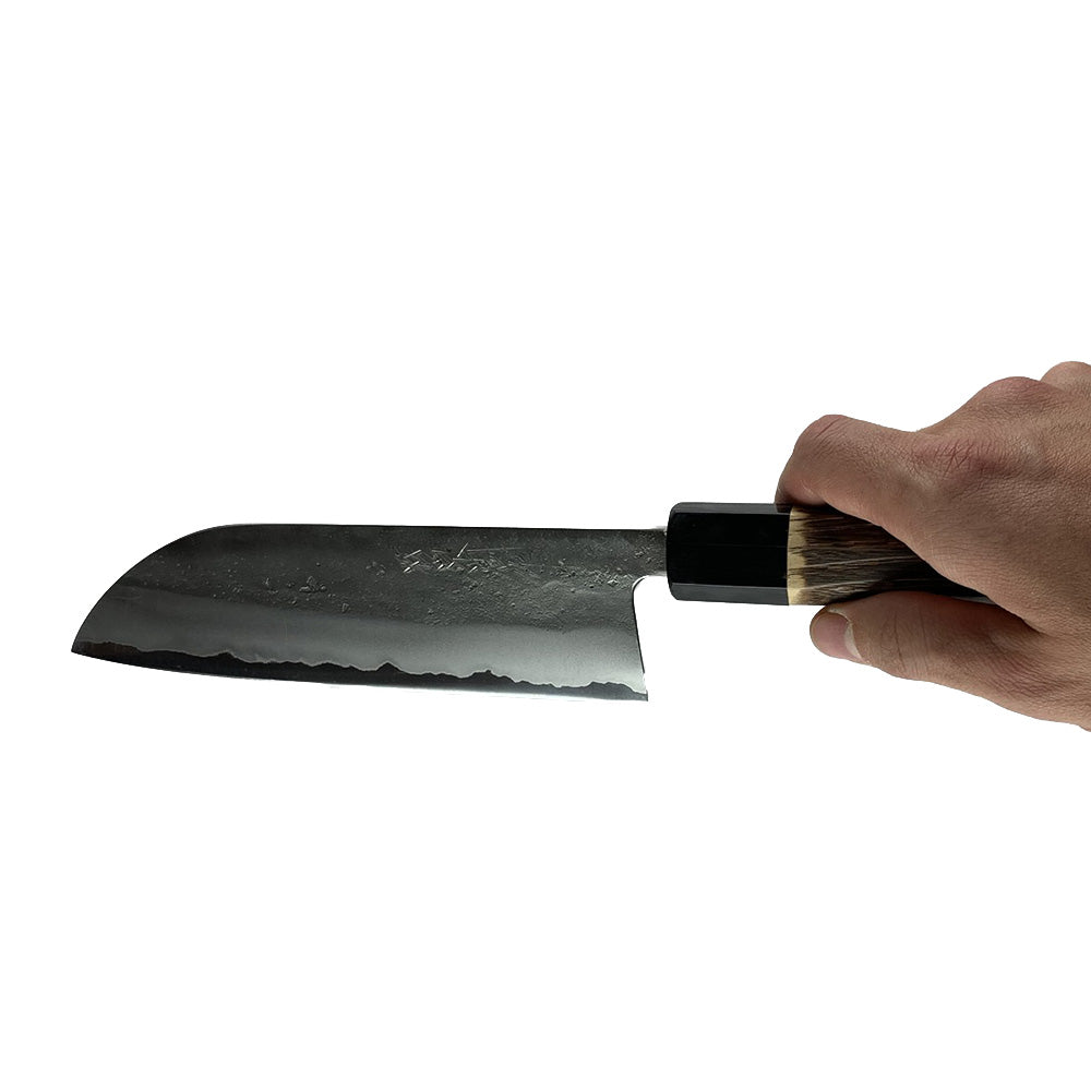 Tanaka Ao - Santoku 165mm - Buffalo Horn